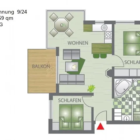 Appartement Mowennest 9 - #125712 Großenbrode
